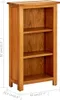 vidaXL Regál na knihy 45x22,5x82 cm Dubový masiv Náhled obrázku produktu 5