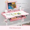COSTWAY scrivania per bambini con sedia, scrivania per Anteprima dell’immagine prodotto 6