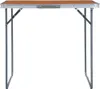 vidaXL Skládací kempingový stůl s kovovým rámem 80 x 60 cm Náhled obrázku produktu 1