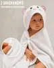 HECKBO Baby Kapuzenhandtuch Maus mit Waschlappen | 90x100 Produktbild-Vorschau 6