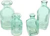 4x Vase Aqua türkis 10-19cm – Glas, Blumenvase, Vasenset Produktbild-Vorschau 6