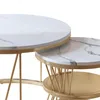 INONEFT, table d'appoint ronde, lot de 2, table de salon Voir les images du produit 15