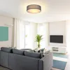 MONZANA® Deckenlampe Stoff Wohnzimmer Schlafzimmer E27 Grau Produktbild-Vorschau 8