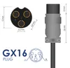 Zasilacz AK-EV-18, 42V / 2A, 84W, złącze GX16, 3-pinowe, Podgląd zdjęcia produktu 4