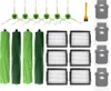 A collection of iRobot Roomba replacement parts, including brushes, filters, and dust bags, laid out on a white background. Náhled obrázku produktu