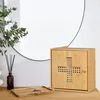 Szafka na leki Relaxdays, bambusowa, szafka stojąca, wys. x Podgląd zdjęcia produktu 3