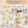 SucceBuy 12 kusů soch pro květy z křišťálu, výška 49 cm, Náhled obrázku produktu 6
