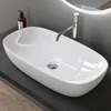 doporro Lavabo Vasque à Poser Blanc 70x37x13,5 cm Lave Voir les images du produit 1