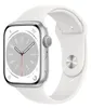 Apple Watch Series 8 GPS 45mm Aluminium silber Sportarmband Produktbild-Vorschau 1