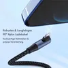 USB-C iPhone Schnell Ladekabel 1 meter Nylon Datenkabel 90° Produktbild-Vorschau 8