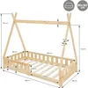 ML-Design dětská postel tipi 80x160 cm s ochranou proti Náhled obrázku produktu 6