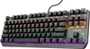 A gaming keyboard with RGB lighting is shown against a white background. Produktbild-Vorschau