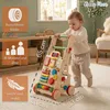KiddyMoon lauflernwagen aus holz für kinder lauflernhilfe Produktbild-Vorschau 3