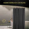 HGMD Duschvorhang 180x200 - Schwarz - Waschbar - Produktbild-Vorschau 6