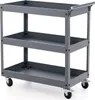 3-poschodový kovový vozík na kolieskach s ergonomickou Náhľad obrázku produktu 1