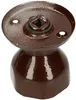 A close-up studio shot of a brown door knob. Produktbild-Vorschau