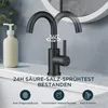 FORIOUS Rubinetto da bagno nero Miscelatore girevole a 360° Anteprima dell’immagine prodotto 4