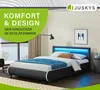 Juskys Polsterbett Sevilla 140 x 200 cm schwarz – Produktbild-Vorschau 7