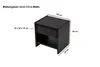 Nachttisch Holz Nachtkonsole Buche wenge 40 x 33 cm CAMPINO Produktbild-Vorschau 9