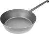 A close-up, studio shot of a silver frying pan with a long handle, set against a white background. Anteprima dell’immagine prodotto