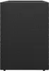 vidaXL Gartenschrank Schwarz 100x55,5x80 cm Poly Rattan Produktbild-Vorschau 4