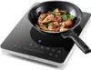 A cooking pan filled with food is placed on an induction hob. Podgląd zdjęcia produktu