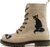 Damenschuhe Goby Schnürstiefeletten mit Katzen MAT102 36 Produktbild-Vorschau 6
