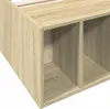 vidaXL Bettgestell Sonoma-Eiche 90x200 cm Holzwerkstoff Produktbild-Vorschau 7