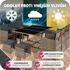 Ratanová sedací souprava Malaga 6+4+1 s ochranným krytem - Náhled obrázku produktu 9
