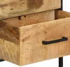 Armadio da Notte con cassetto Marrone e Nero 40 x 35 x 50 Anteprima dell’immagine prodotto 7