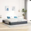 vidaXL Osmanská postel bez matrace tmavě šedá 160x200 cm Náhled obrázku produktu 3