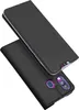 A black flip case for a smartphone is shown against a white background. Produktbild-Vorschau