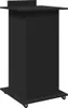 vidaXL Leggio con rotelle e cassetto nero 55x55x107 cm Anteprima dell’immagine prodotto 6