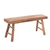 A wooden bench on a white background. Produktbild-Vorschau