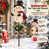 Weihnachts Schneemann Gartenstecker, solarbetrieben, Produktbild-Vorschau 2