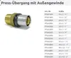 Pressfitting Übergang 20x2 mm - 3/4 Zoll AG TH Kontur Produktbild-Vorschau 6