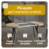 Alpi Moebel, Tavolo da Pranzo, Tavolo per Mangiare Anteprima dell’immagine prodotto 3