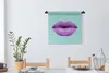 MuchoWow® Wandteppich Wandbehang Lippen - Pastell - Lila Produktbild-Vorschau 2