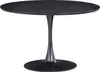 Sammy Esstisch Trompetenfuss Rund Mdf Schwarz Ø120cm Produktbild-Vorschau 1