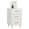 vidaXL Nočný stolík biely 40x40x66 cm Materiál drevo Náhľad obrázku produktu 7