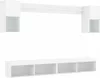 Eleganten-Stil 6-tlg. Wohnwand mit LED-Beleuchtung Weiß Produktbild-Vorschau 3