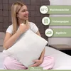 set di 2 copricuscini 100% cotone 40x40 cm bianco naturale Anteprima dell’immagine prodotto 2