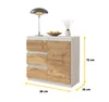 MIKEL - Kommode / Sideboard mit 3 Schubladen und 1 Tür - Produktbild-Vorschau 2