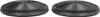 Two black carbon filters for a range hood are shown against a white background. Voir les images du produit