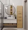Schmaler Schrank für das Badezimmer MARGO – Eiche Artisan Produktbild-Vorschau 7