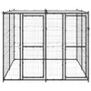 vidaXL Outdoor-Hundezwinger Stahl mit Überdachung 4,84 m² Produktbild-Vorschau 1