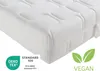 A close-up, angled view of a white mattress. Produktbild-Vorschau