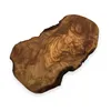 A rustic olive wood serving board on a white background. Produktbild-Vorschau