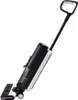 A black and white cordless vacuum cleaner is shown against a white background. Produktbild-Vorschau