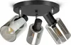 LUXOLAR - Led Deckenleuchte - Deckenlampe 3 flammig schwarz Produktbild-Vorschau 1